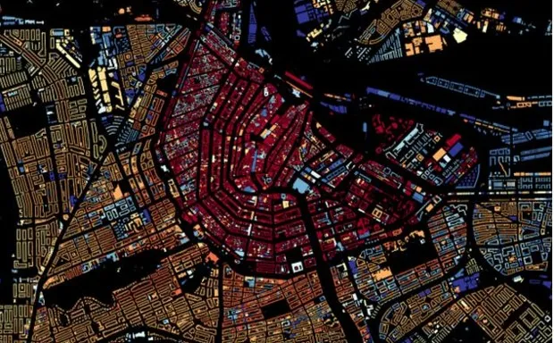A Delightfully Trippy Map of Every Single Building in The Netherlands ...