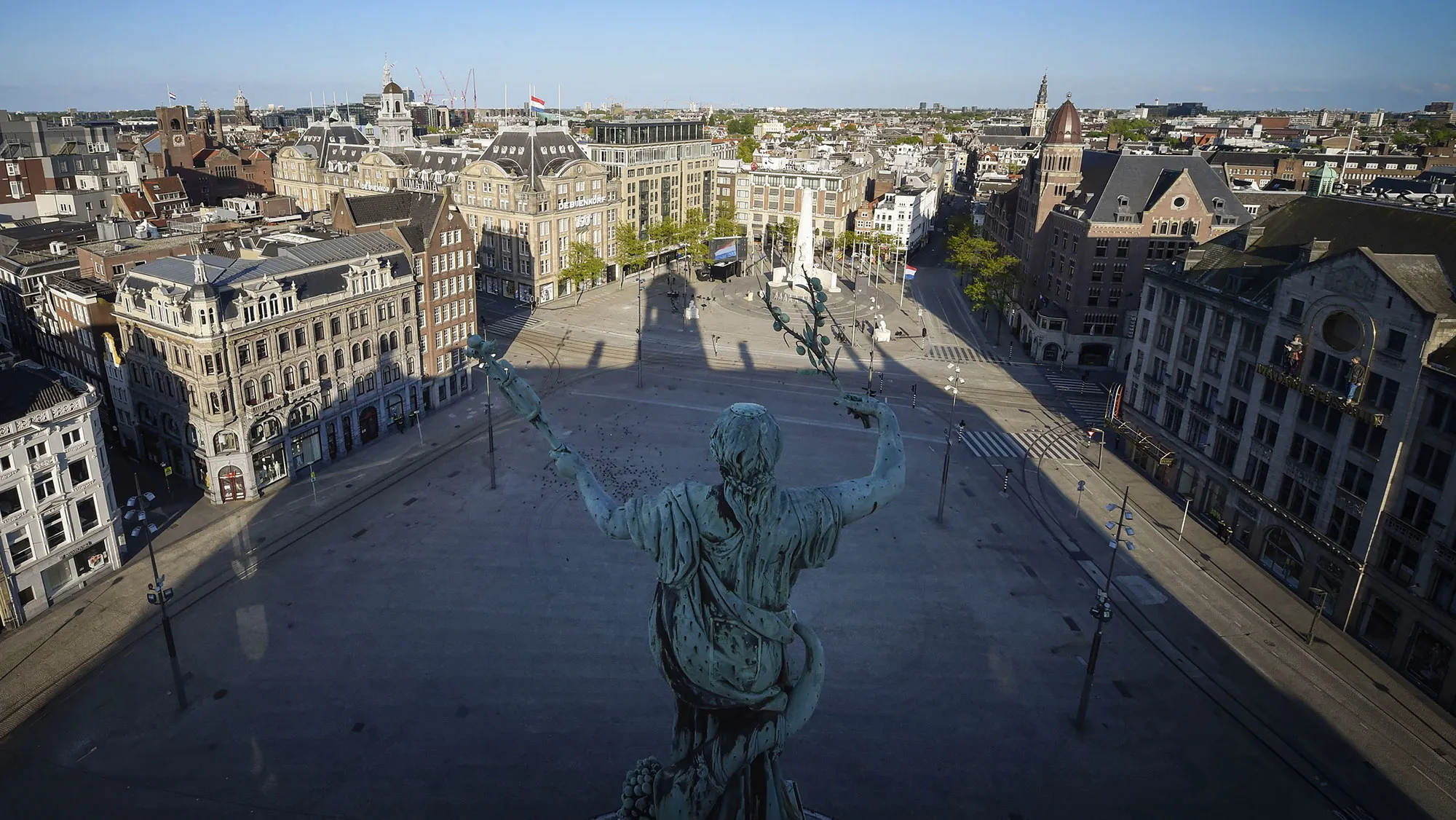 Dam Square in Amsterdam.&nbsp;