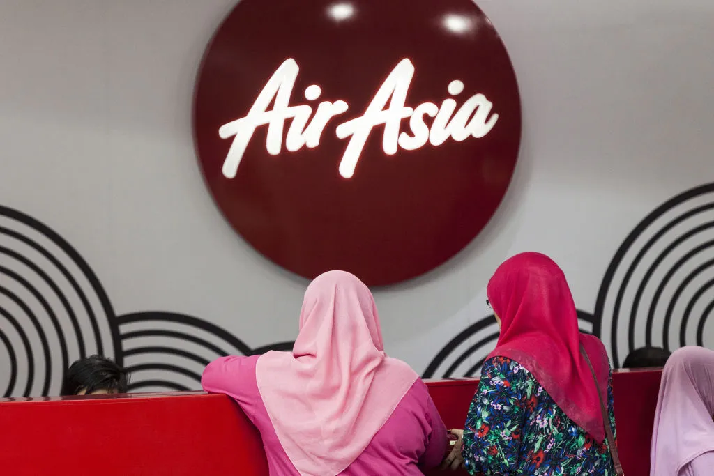An AirAsia Bhd. counter at Kuala Lumpur International Airport.&nbsp;