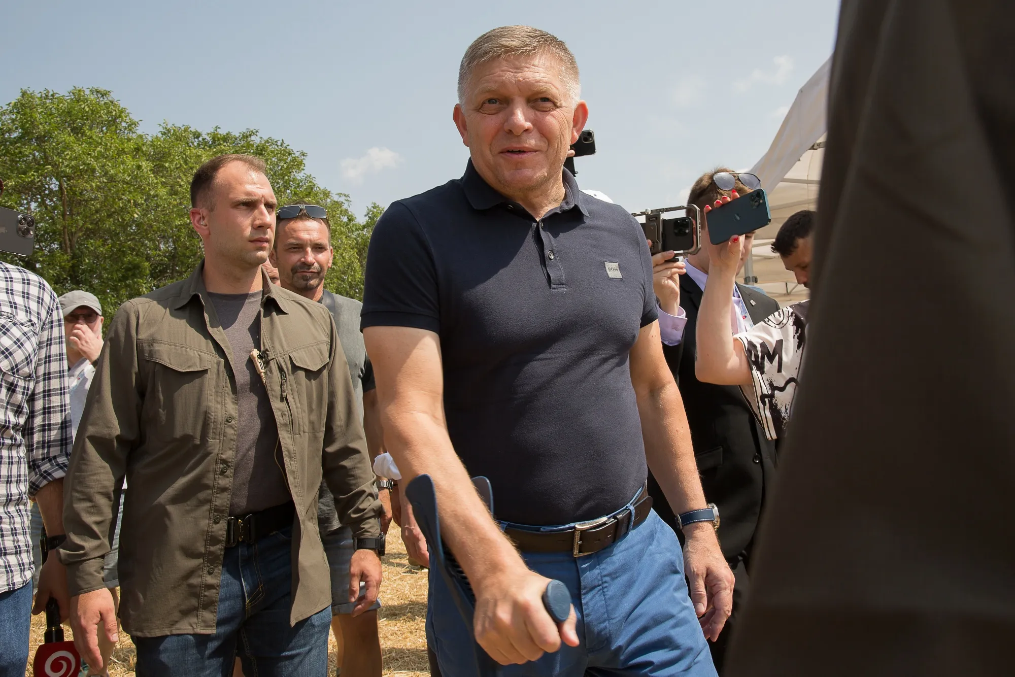 Robert Fico in Slovenska Nova Ves, Slovakia, on July 8.