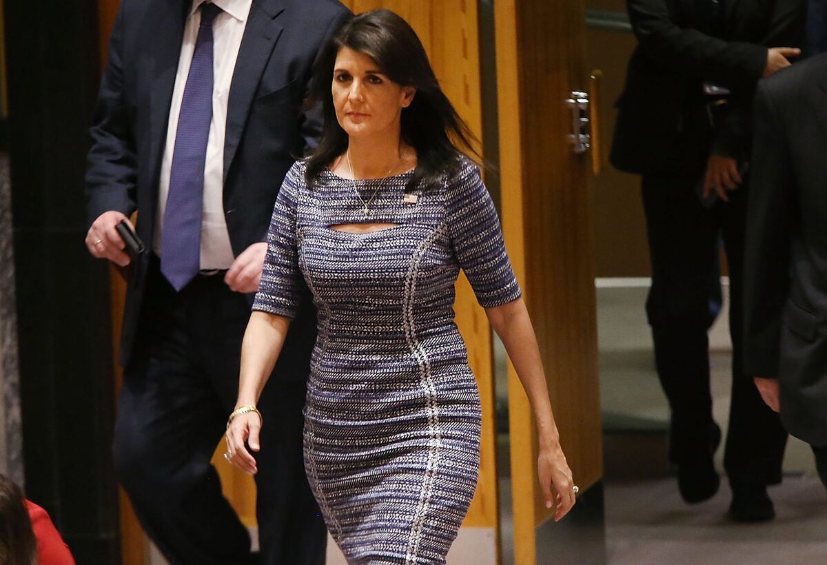 Haley Claims Credit for Cuts to UN Budget, Already in Decline.