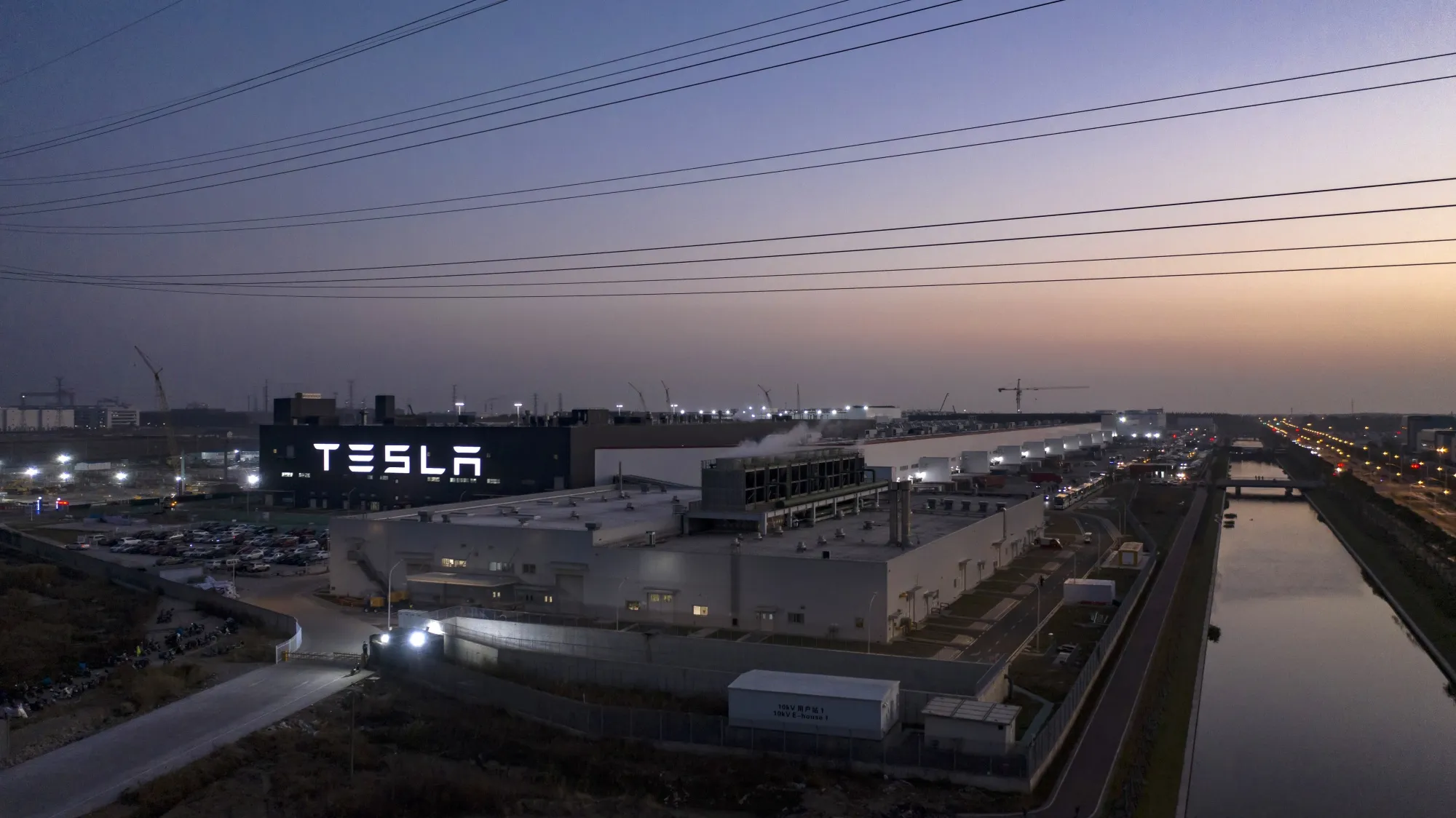 The Tesla Gigafactory in Shanghai.