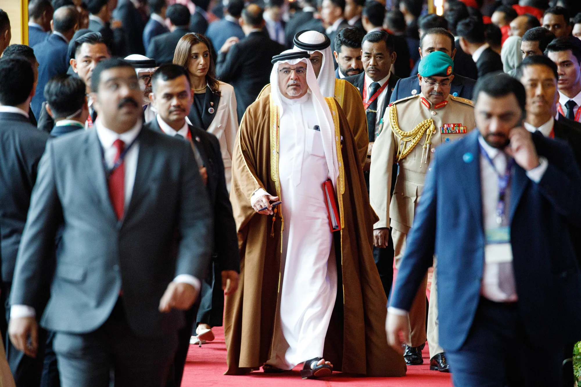 Sheikh Salman bin Hamad al-Khalifa, crown prince of Bahrain, during the 46th Association of Southeast Asian Nations-Gulf Cooperation Council summit in Kuala Lumpur on May 27.