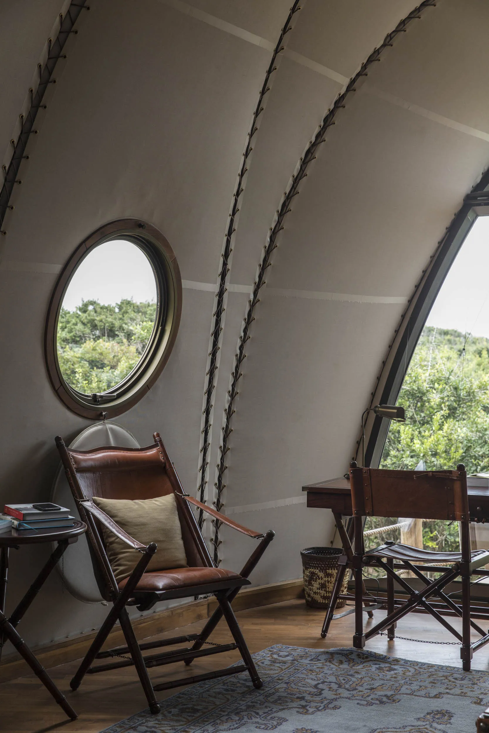 Villas at Wild Coast Tented Lodge offer views of protected jungle.
