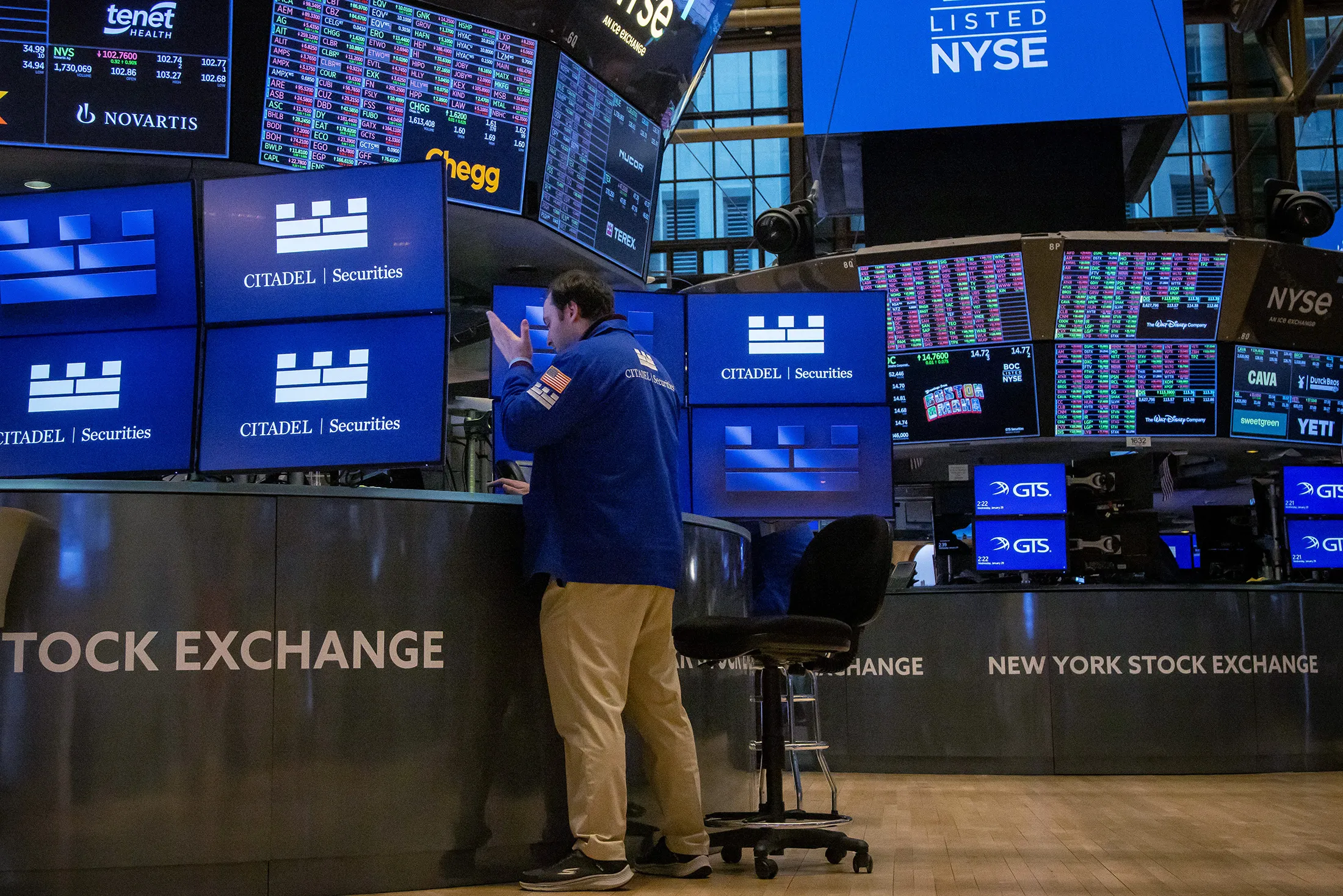 The New York Stock Exchange in January 2025.