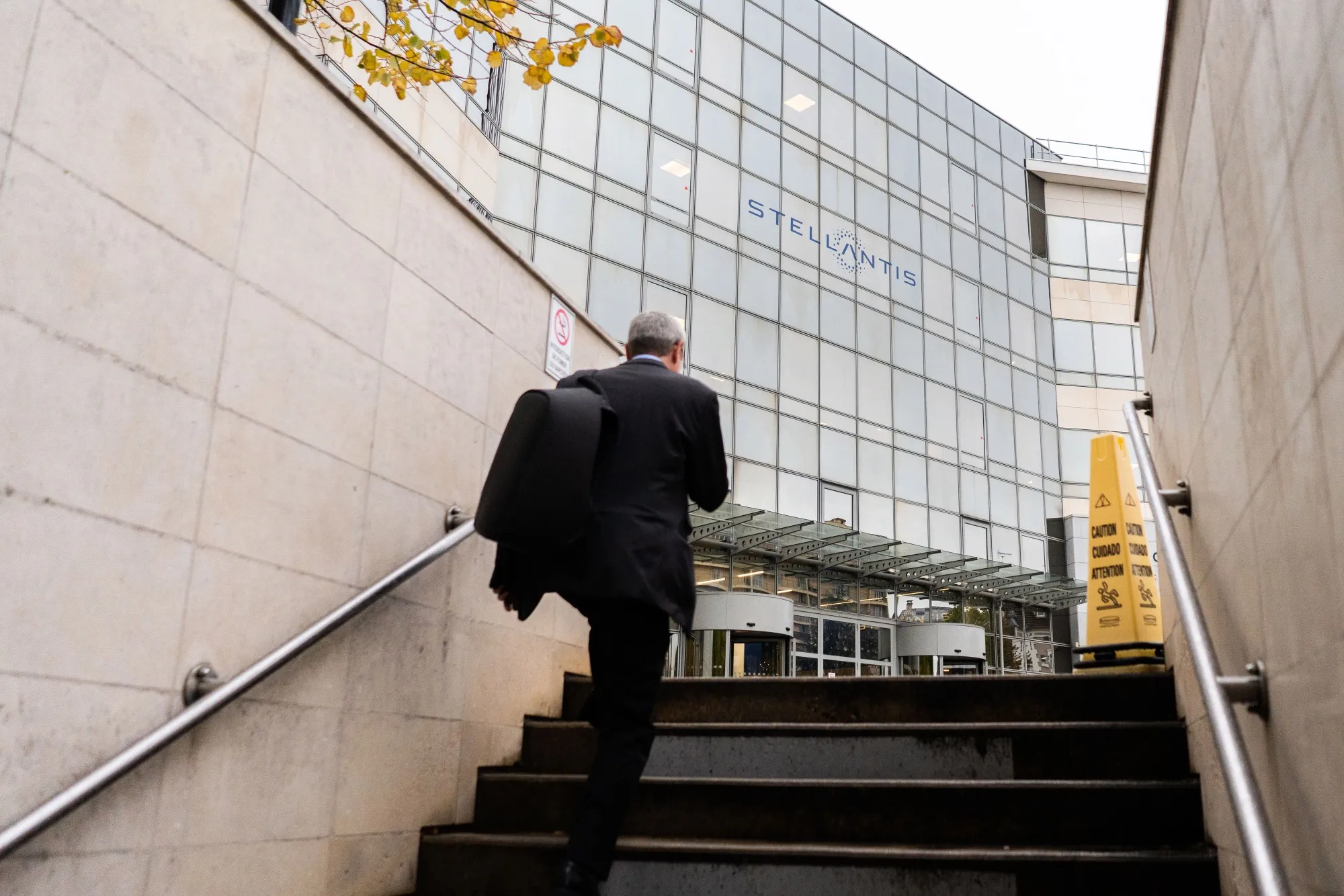 A Stellantis NV office building in Poissy, France.&nbsp;