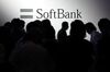 The SoftBank Group Corp. logo is displayed on a wall at SoftBank World 2017 event in Tokyo, Japan, on Thursday, July 20, 2017.