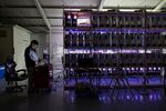 Inside of Total crypto mining facility in Pyeongtaek, South Korea, on Thursday, March 28, 2024. Crypto-linked investments have been a popular choice for South Koreans.