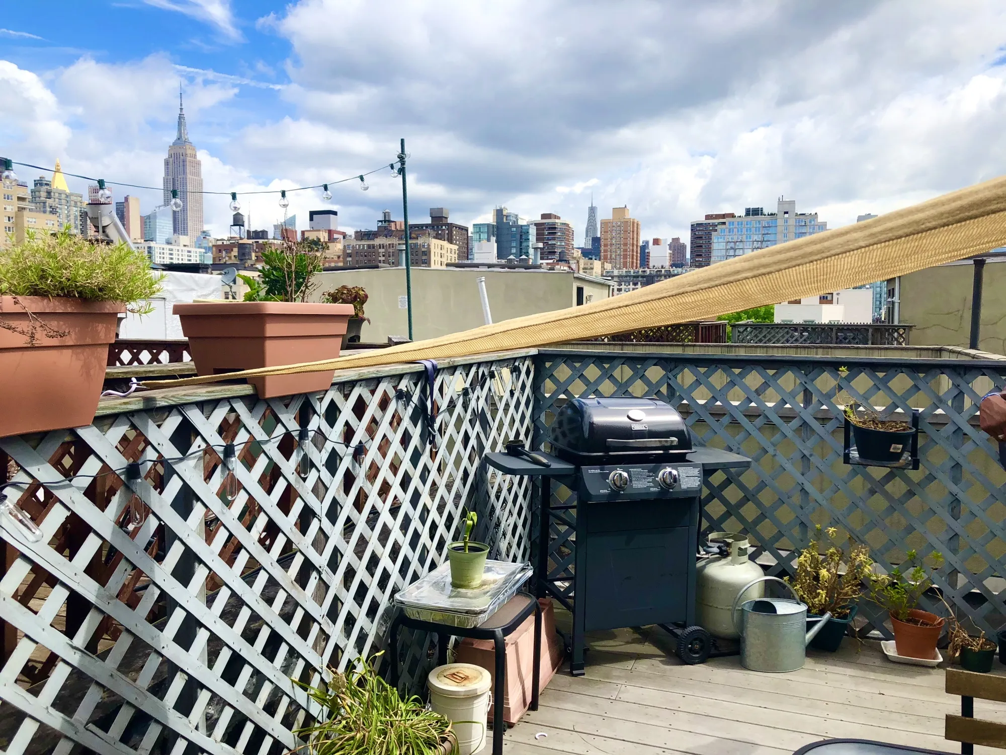 The outdoor space at a three bedroom, two bathroom&nbsp;apartment at 346 E. 18th St. in Manhattan that was rented in July for $5,295 a month.