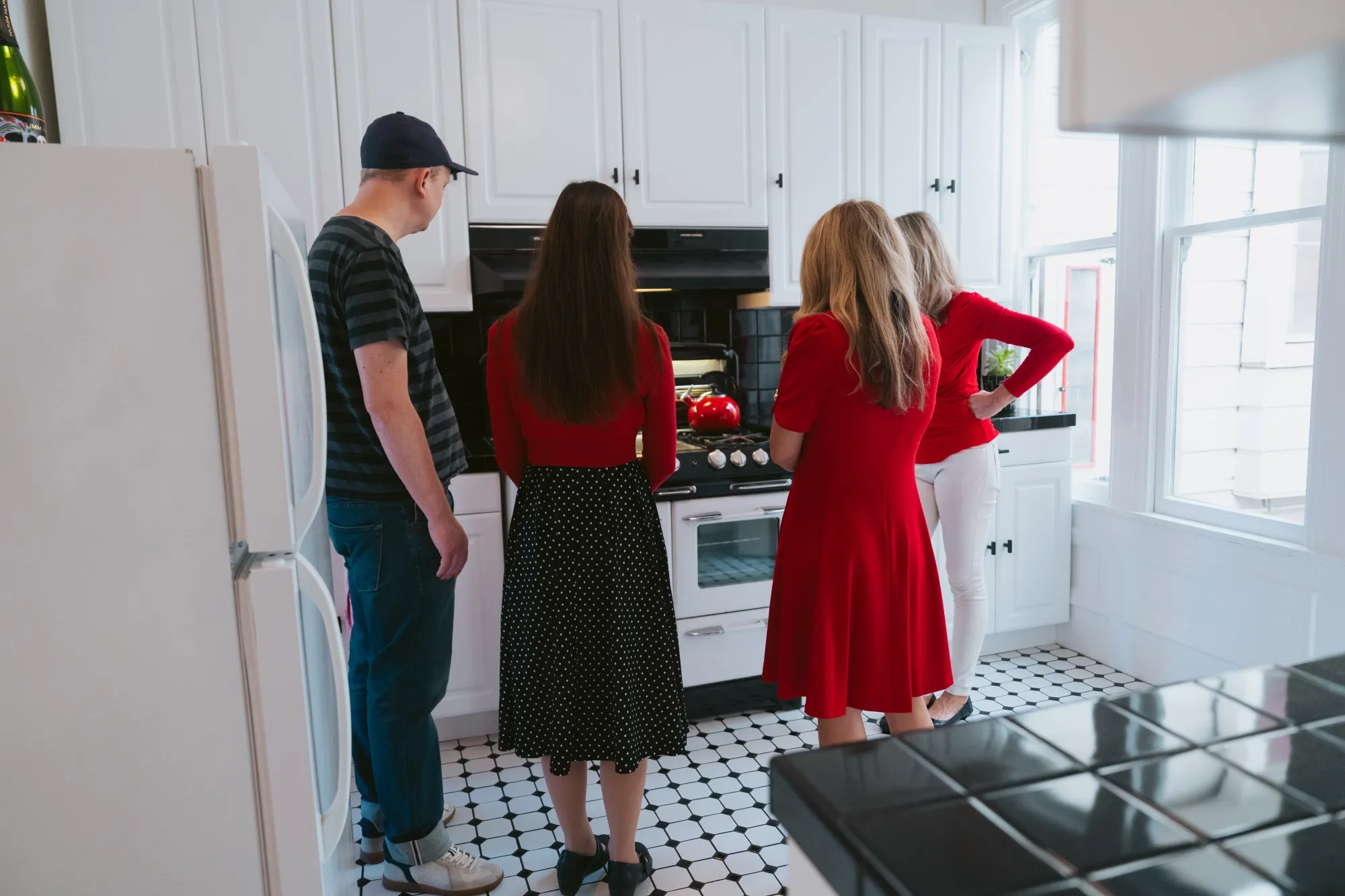 Prospective buyers attend an open house in San Francisco.