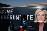 French Nationalist Leader Marine Le Pen Campaigns in Northern France