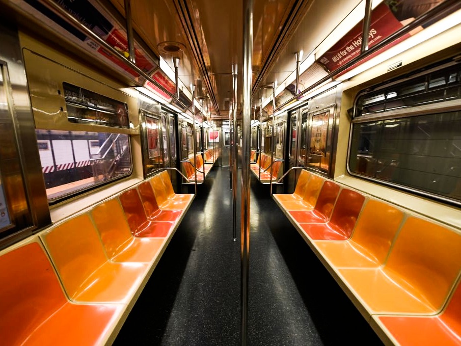 Seats are aplenty on many New York subway cars and ridership figures, while improving, remain grim.