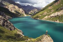Kol Tor Lake, in northern Kyrgyzstan