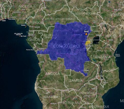MAP: Democratic Republic of Congo