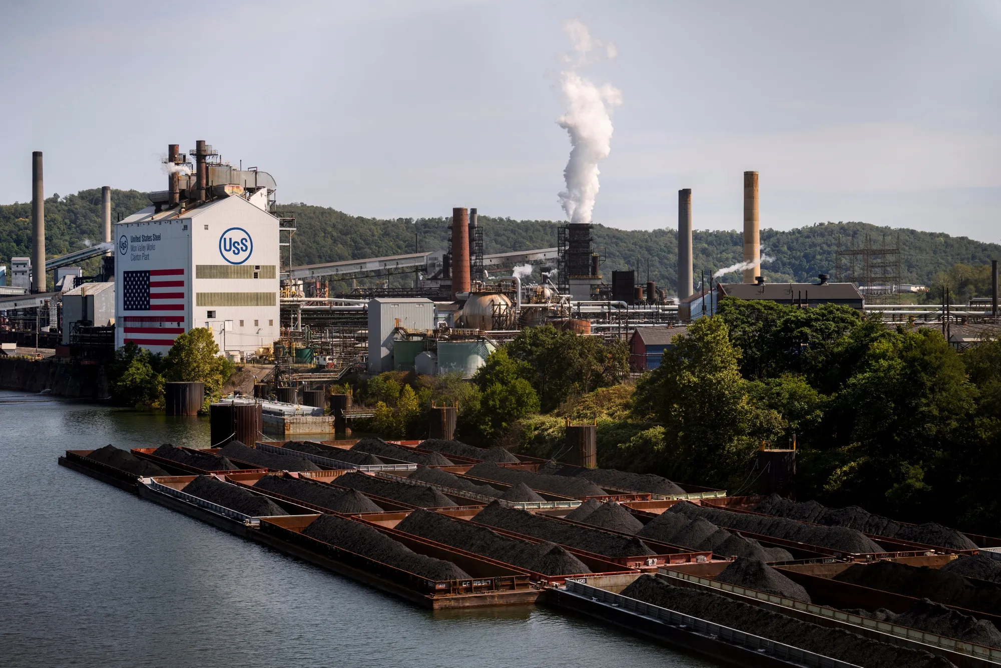 The United States Steel Corp. Clairton Coke Works facility in Clairton, Pennsylvania, US.
