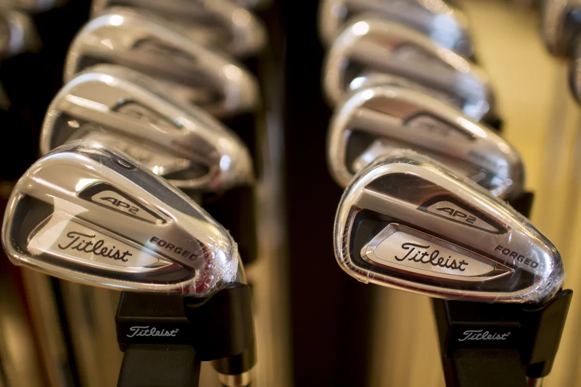Titleist golf clubs.