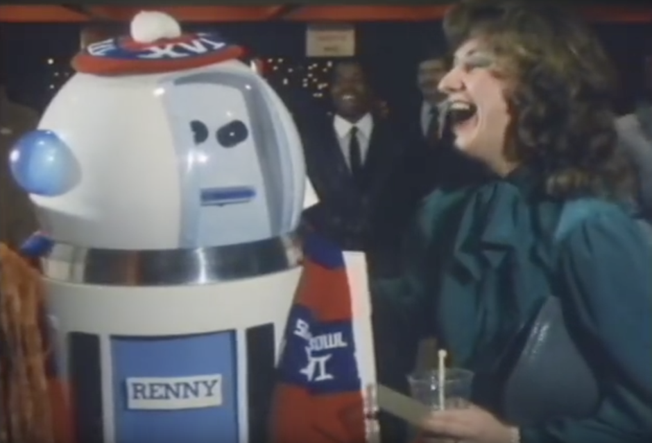 There is no joy more pure than the joy of meeting Renny the Amazing Renaissance Center Robot in 1983.