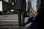Commuters On Bay Street As Canadian Stocks Mixed