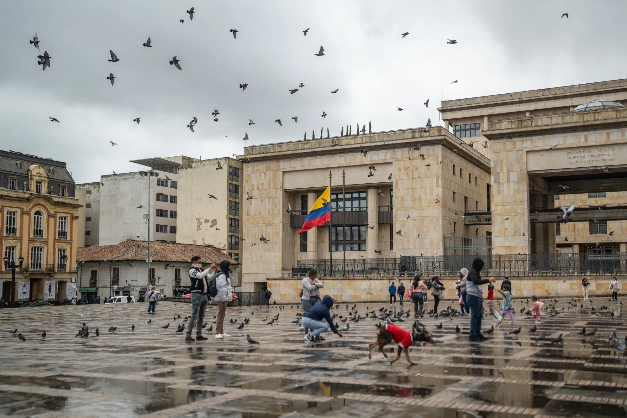 Plaza Bolivar in Bogota, Colombia.