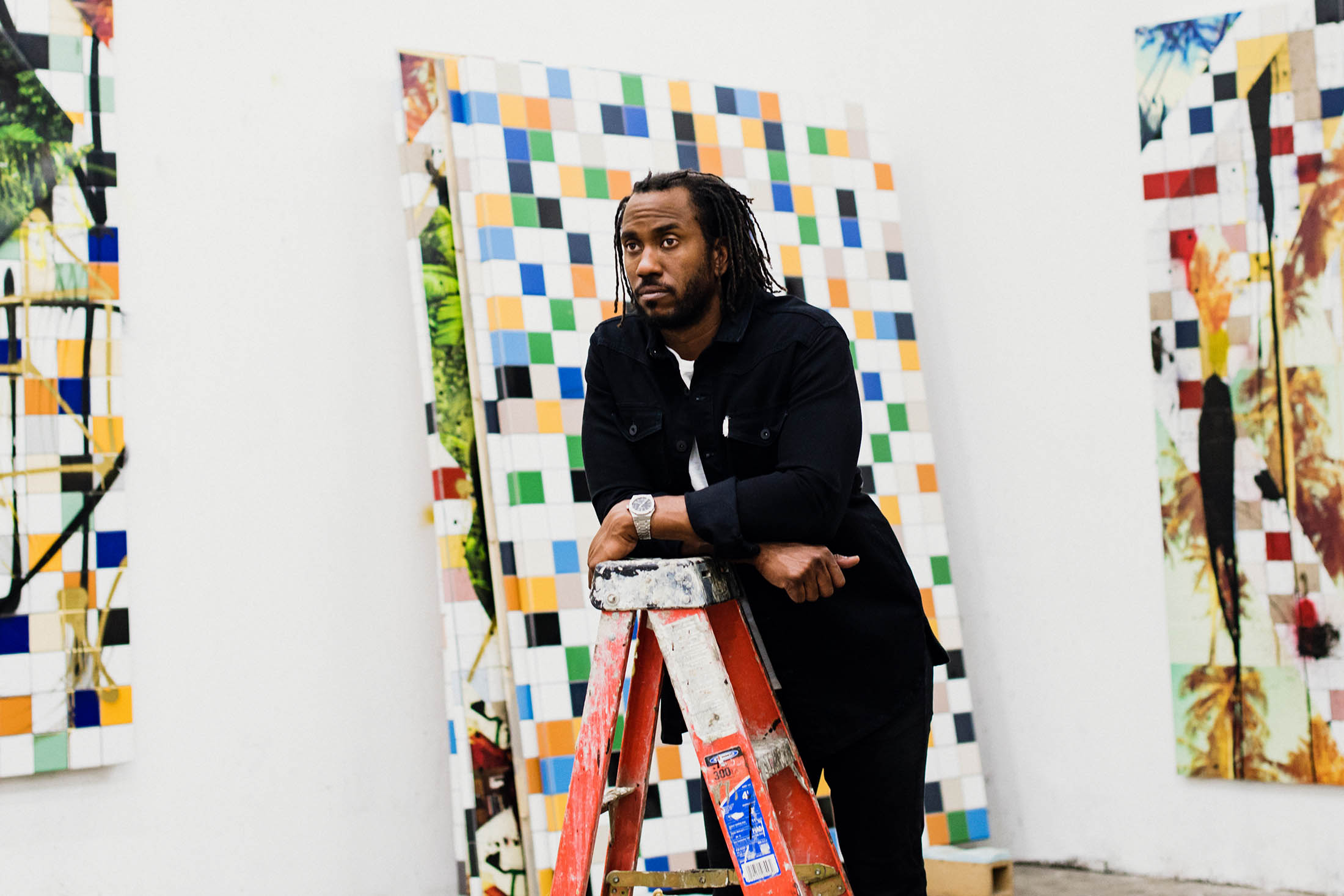 Artist Rashid Johnson Gets Colorful at Hauser & Wirth - Bloomberg