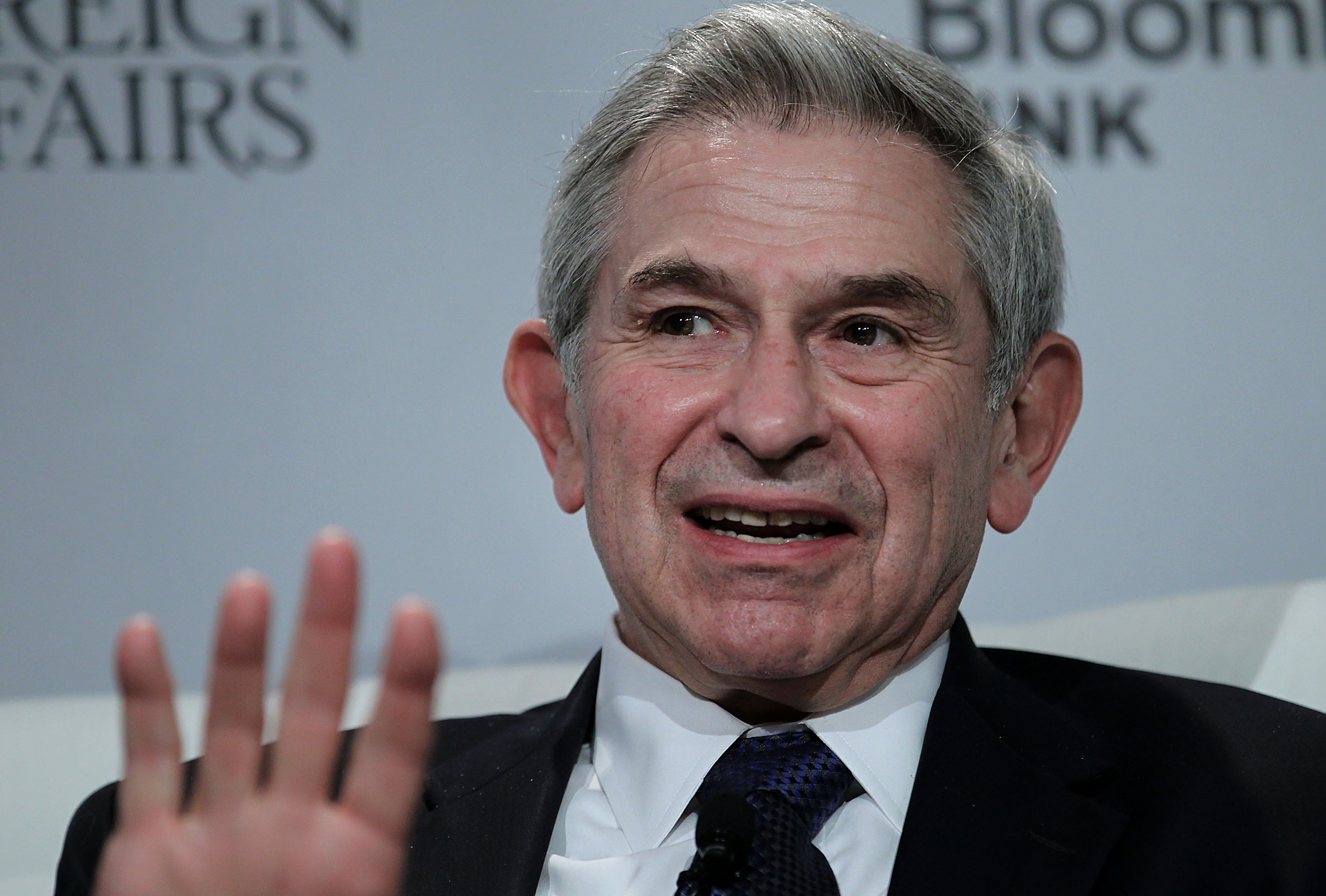 Paul Wolfowitz, scholar at American Enterprise Institute for Public Policy Research (AEI) and former president of World Bank Group, speaks at the Bloomberg global markets summit in New York, U.S., on Thursday, Jan 17, 2013.
