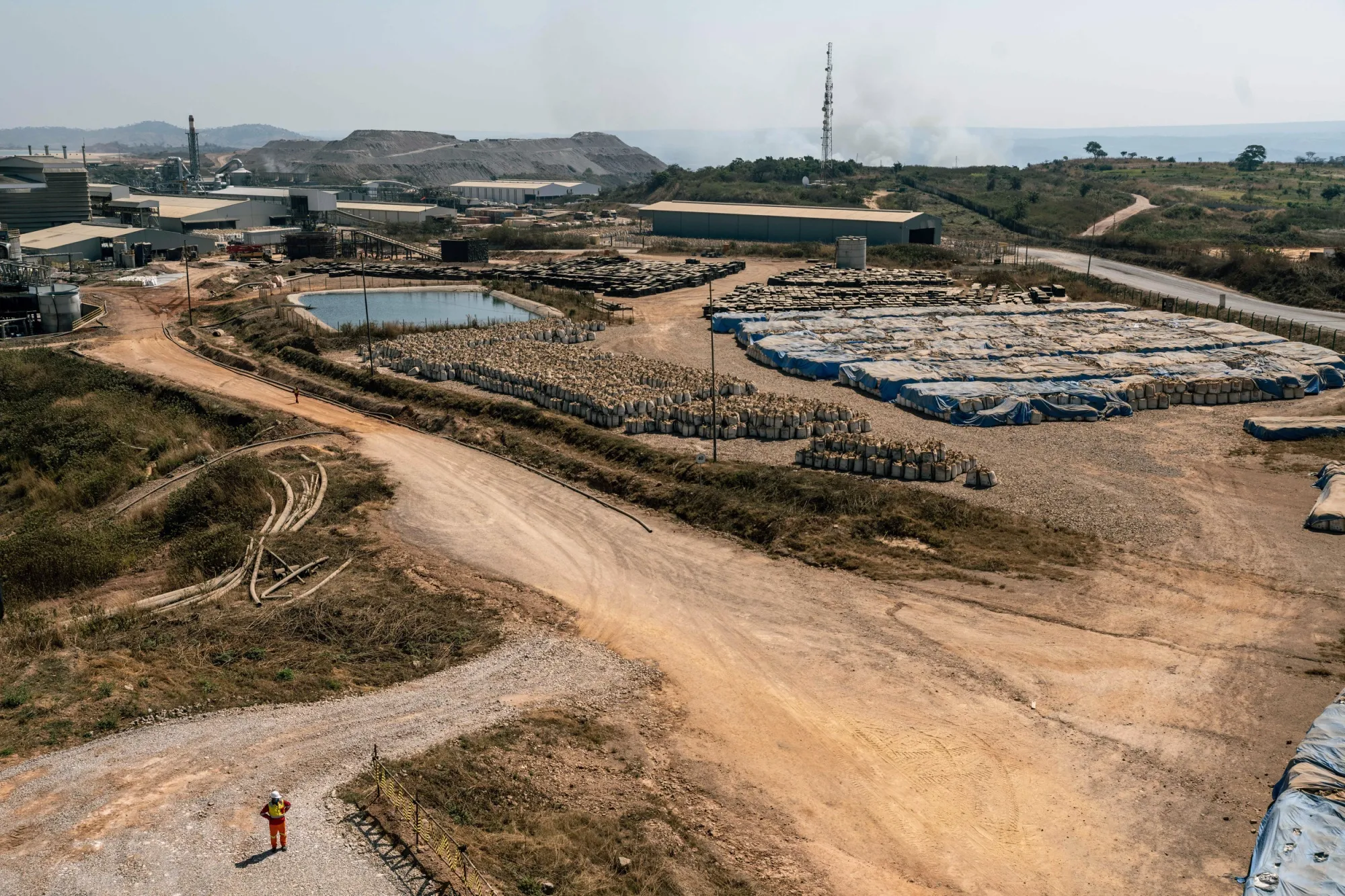 La mina industrial Tenke Fungurume, propiedad de CMOC, uno&nbsp;de los mayores complejos de cobre-cobalto del mundo, en la provincia de Lualaba, República Democrática del Congo.