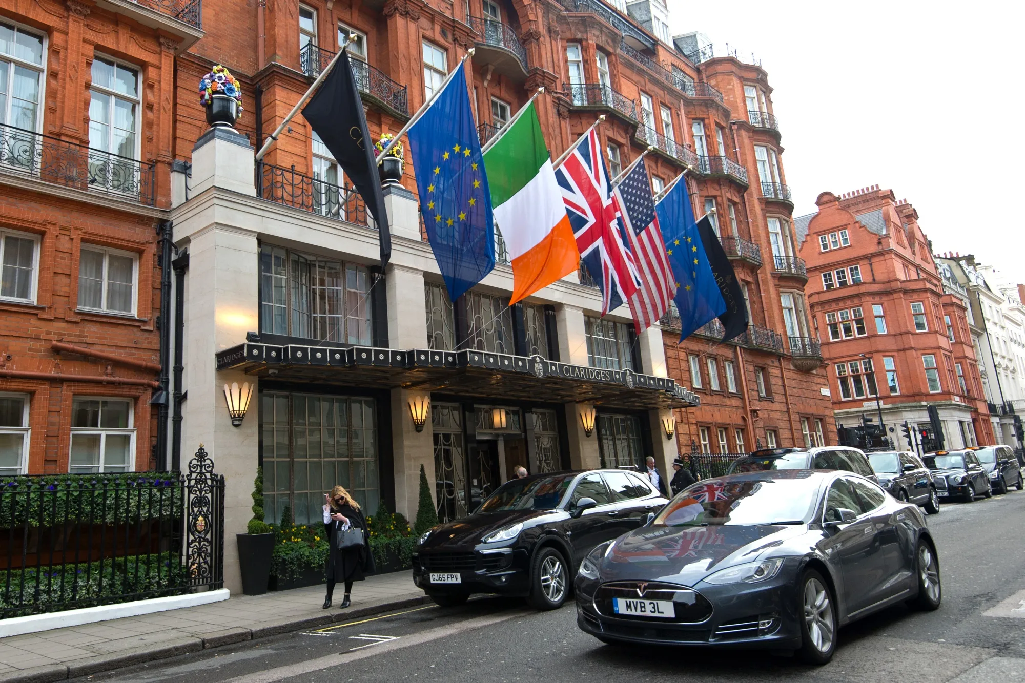 The Claridges Hotel in London.