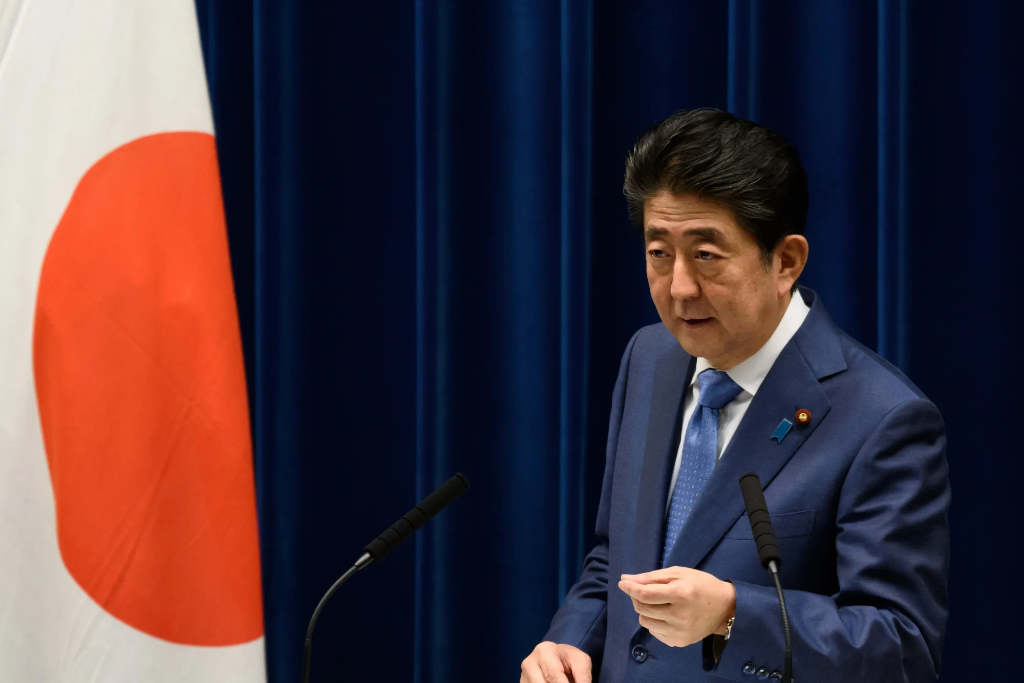 Shinzo Abe.
