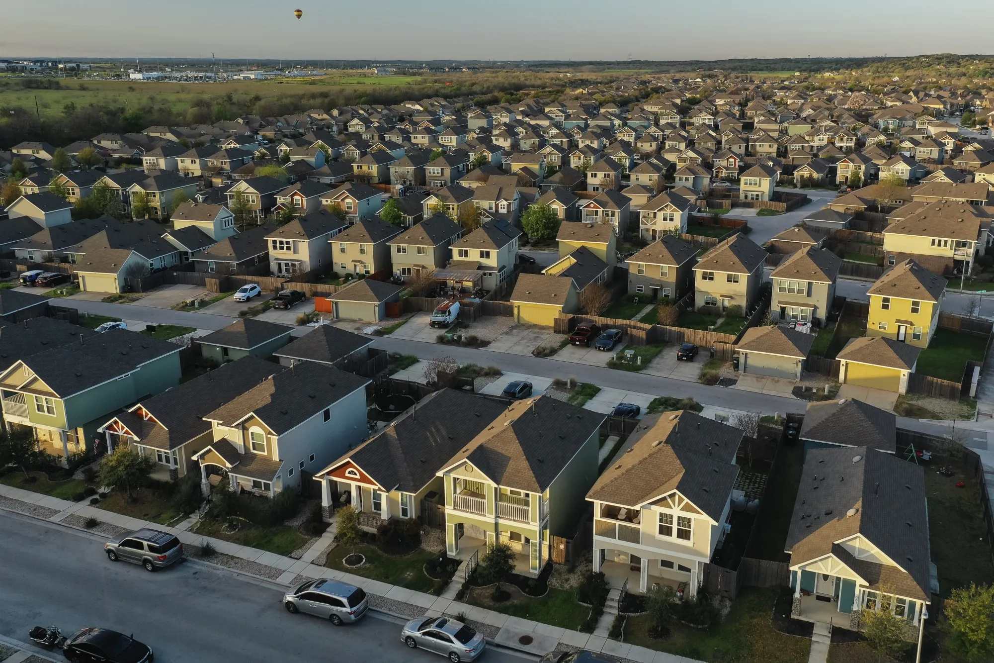 Single family homes in&nbsp;San Marcos, Texas.