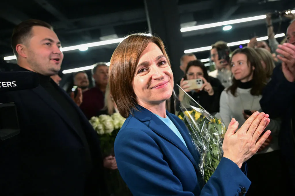 Moldova's&nbsp;pro-EU President Maia Sandu.
