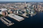 Aerial view of&nbsp;Boston’s Seaport District on June 15, 2019.