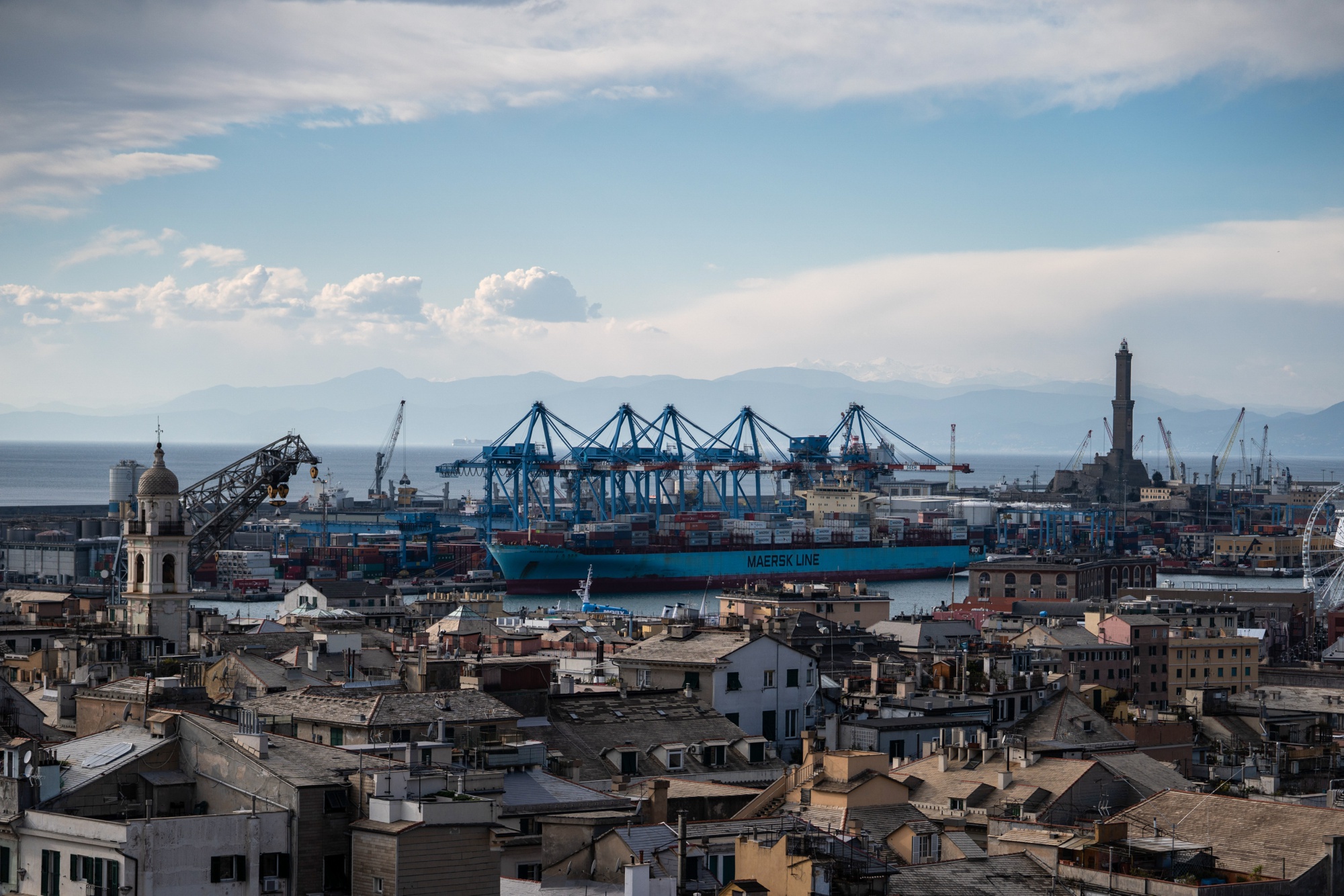 The port of Genoa.