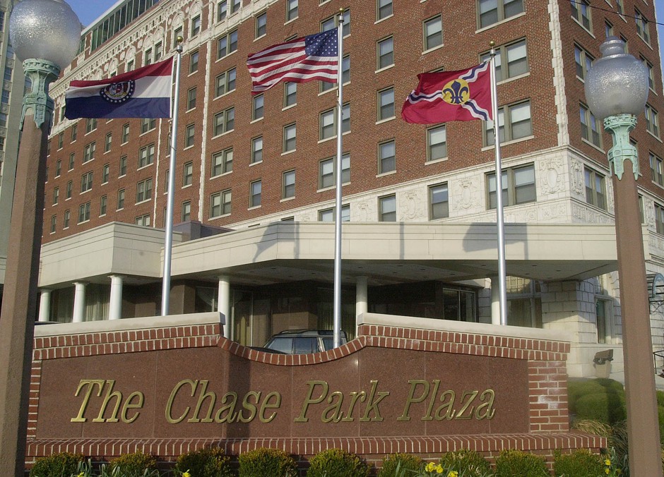 The Chase Hotel, part of the development that, with the Park Plaza condo tower, anchors the wealthy Central West End neighborhood in St. Louis.