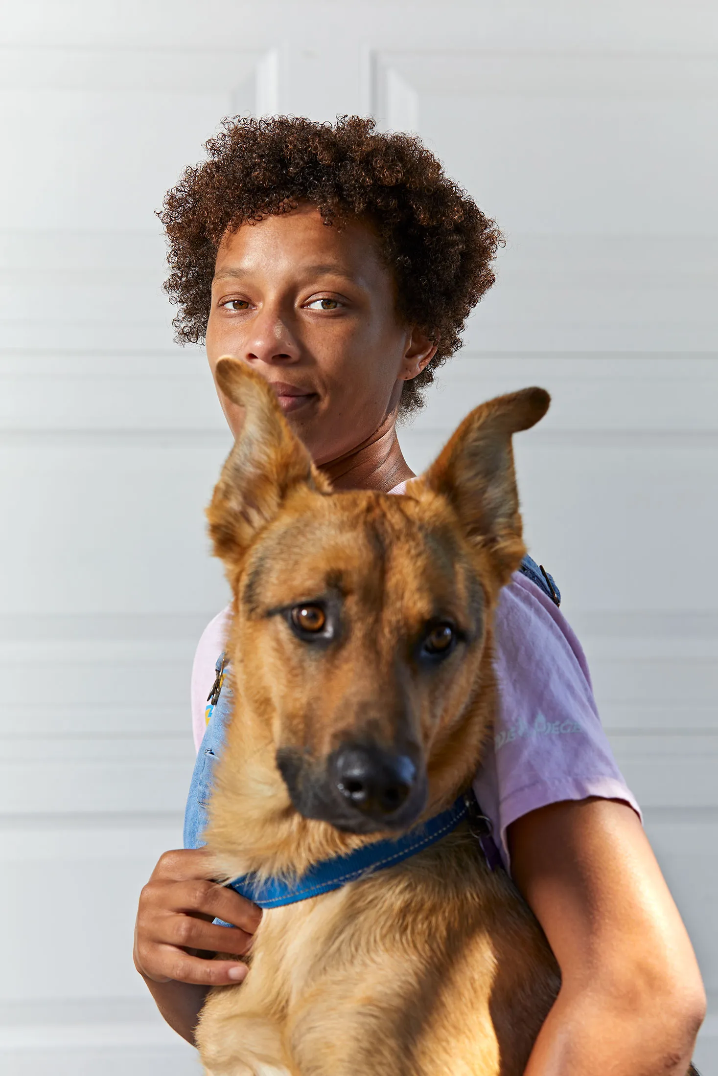 BreAnn Scally and her dog, Mellow.