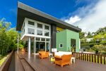 A 1,500-square-foot deck is part of the property.