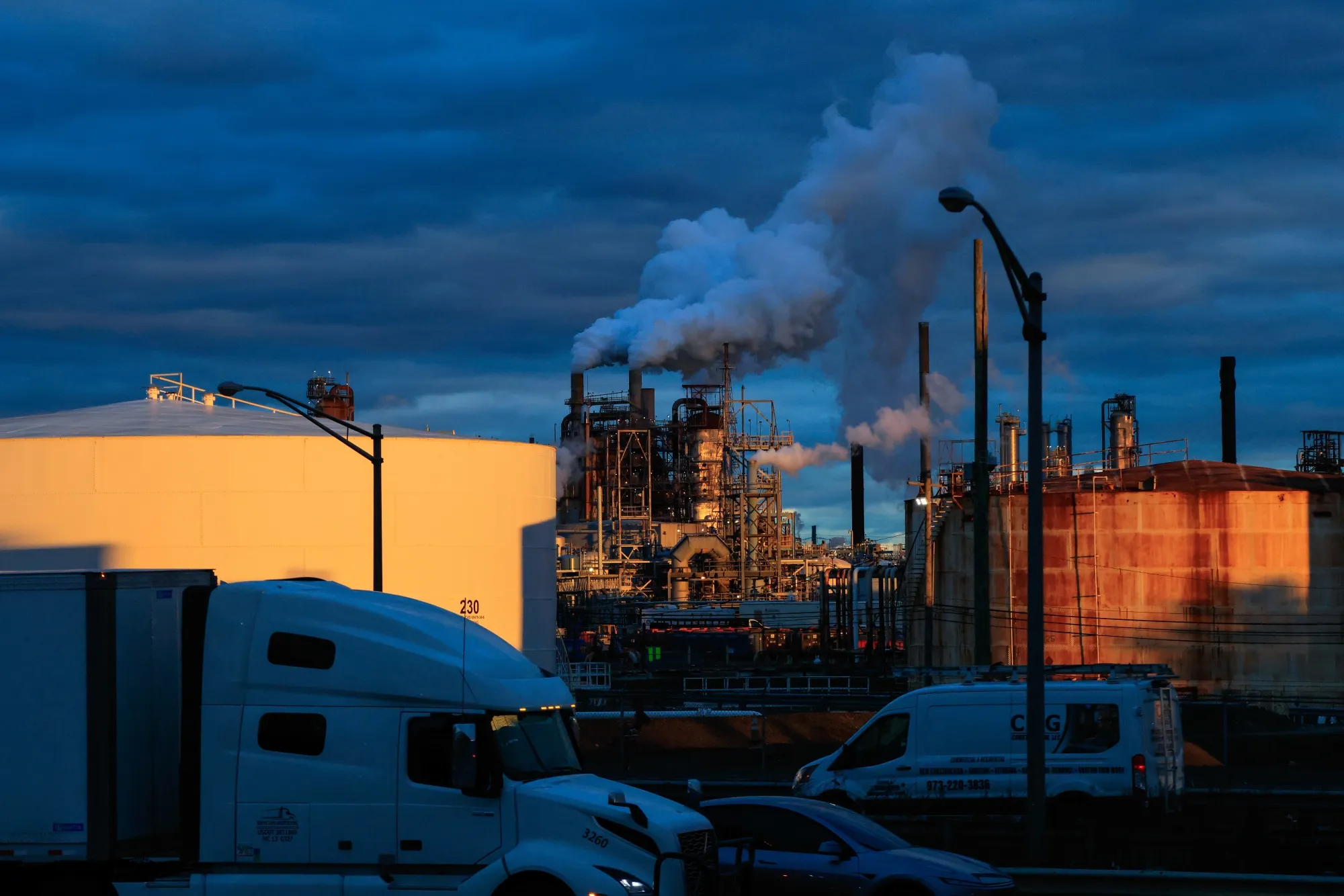 A refinery in Linden, New Jersey, on Jan. 7.