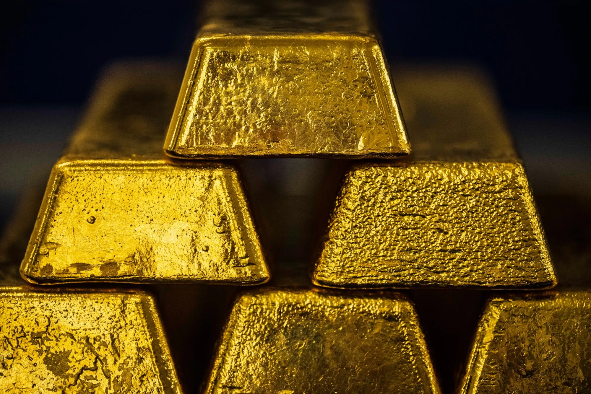Gold Bars in The Czech National Bank's Vault