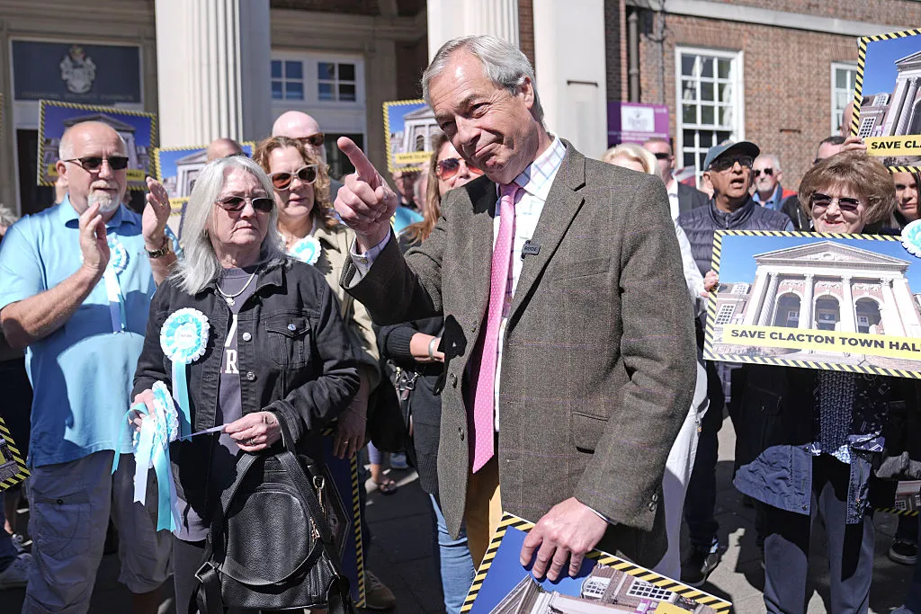 Farage meets Clacton supporters ahead of the upcoming elections.&nbsp;