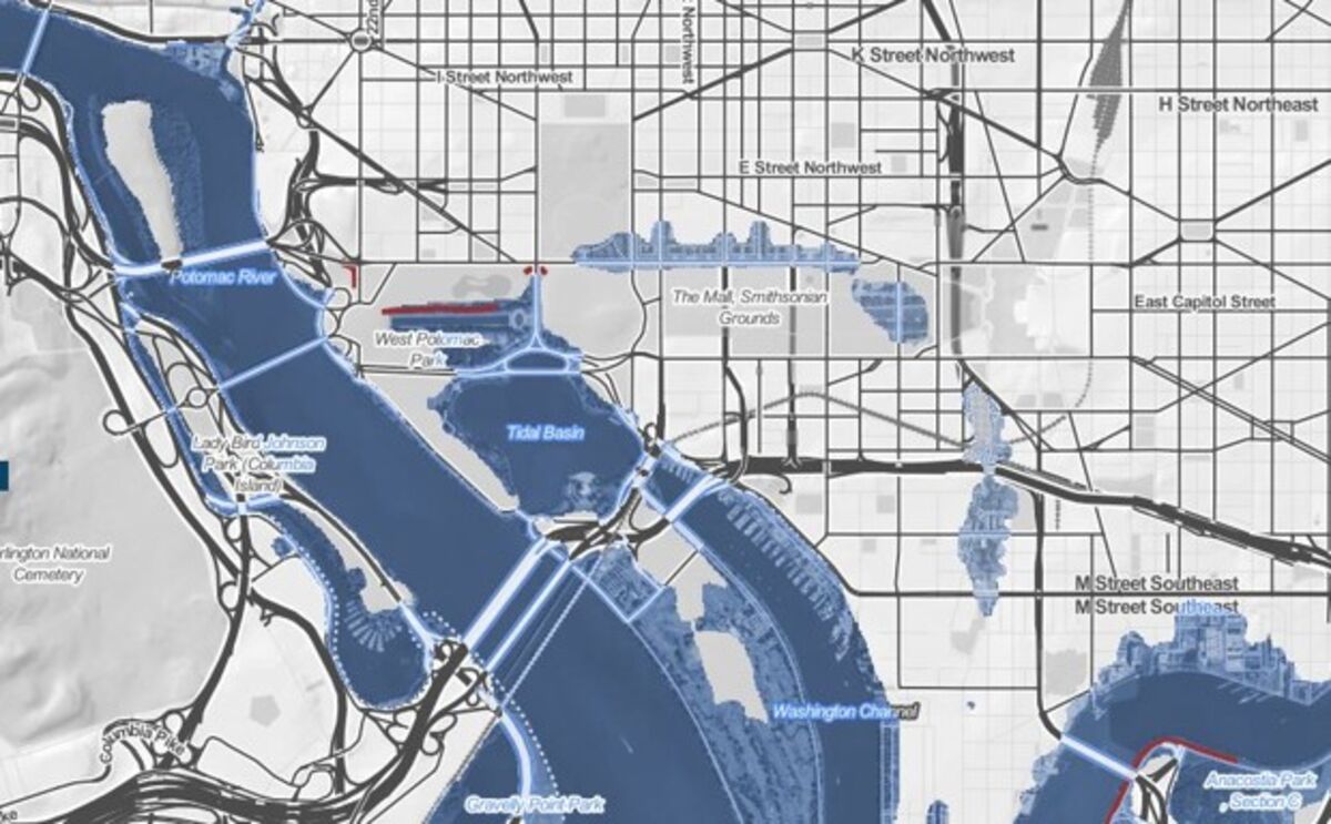 Washington Dc Flood Map What A Biblical-Style Flood Could Mean For Washington, D.c. - Bloomberg