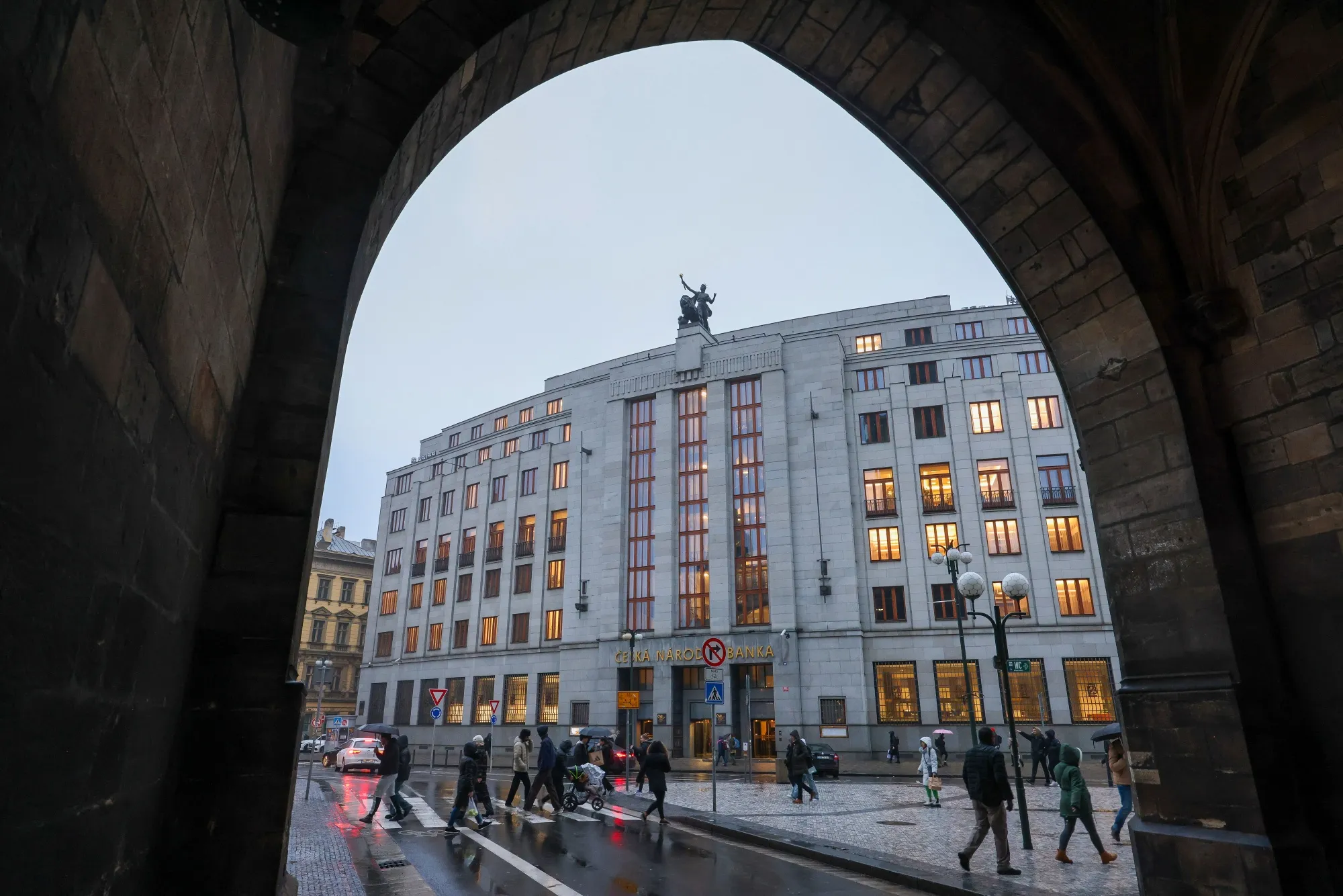 The Czech central bank in Prague.&nbsp;
