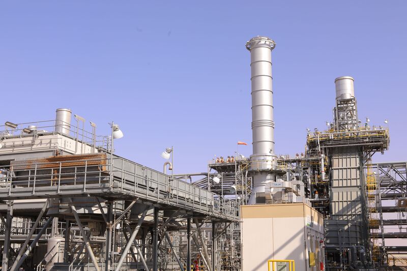 Processing facilities at the Khurais Processing Department in the Khurais oil field in Khurais, Saudi Arabia