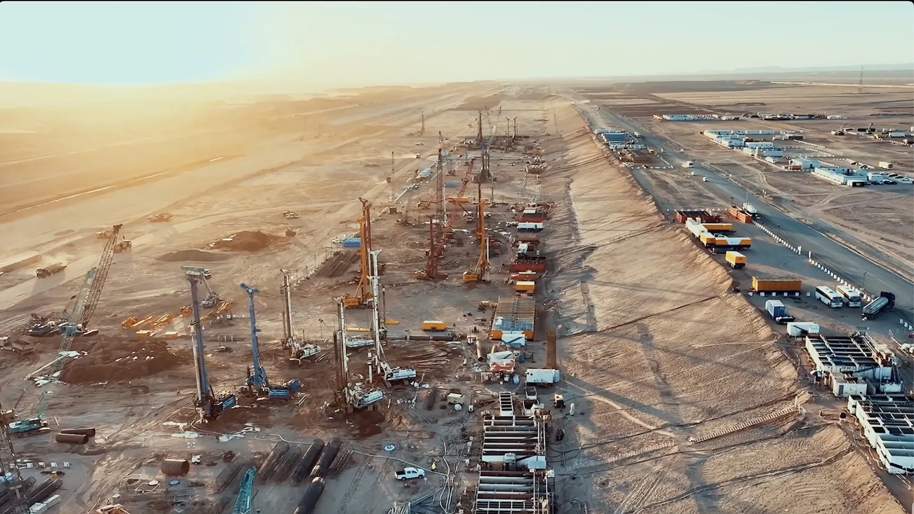 The construction site at NEOM.
