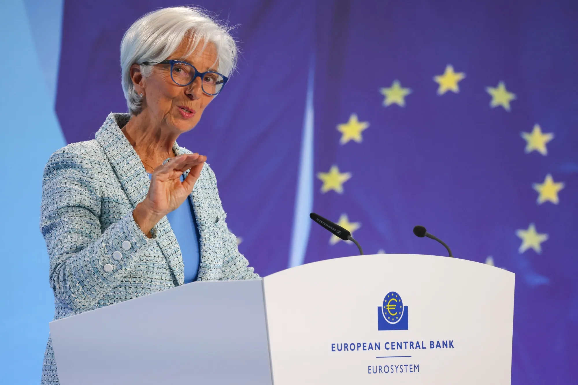 Christine Lagarde on June 6.