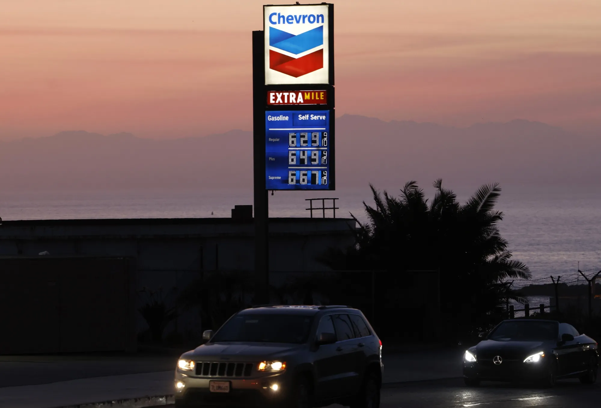Ponying up at the pump.