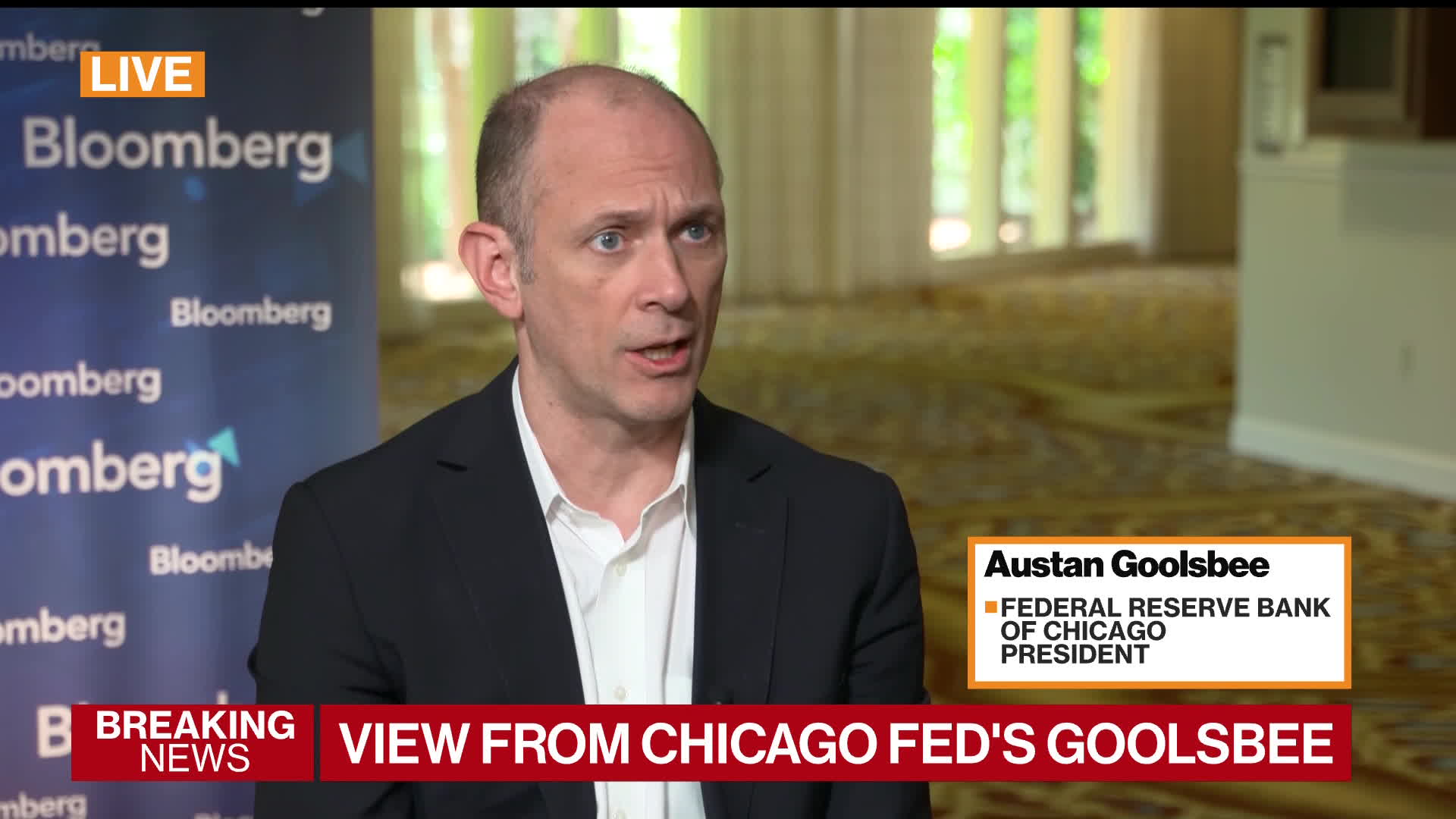 Watch Fed's Goolsbee Says It's Too Soon To Talk Rate Cuts - Bloomberg