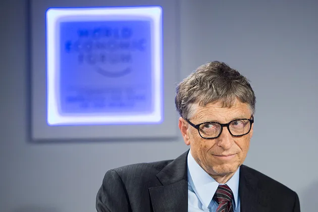 Bill Gates at the World Economic Forum in Davos on Jan. 24