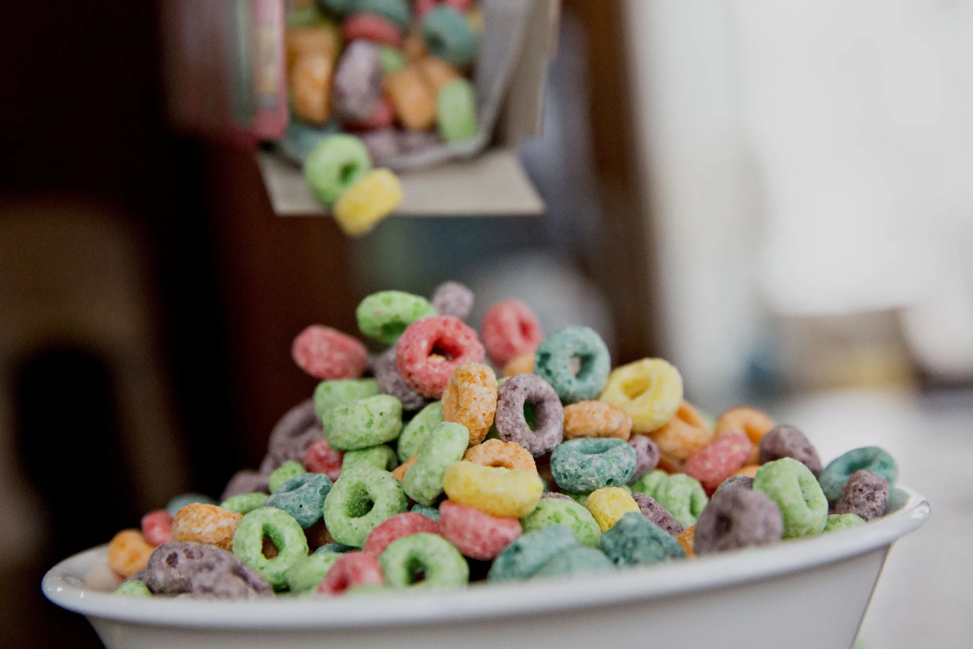 Kellogg Co. Froot Loops brand breakfast cereal.