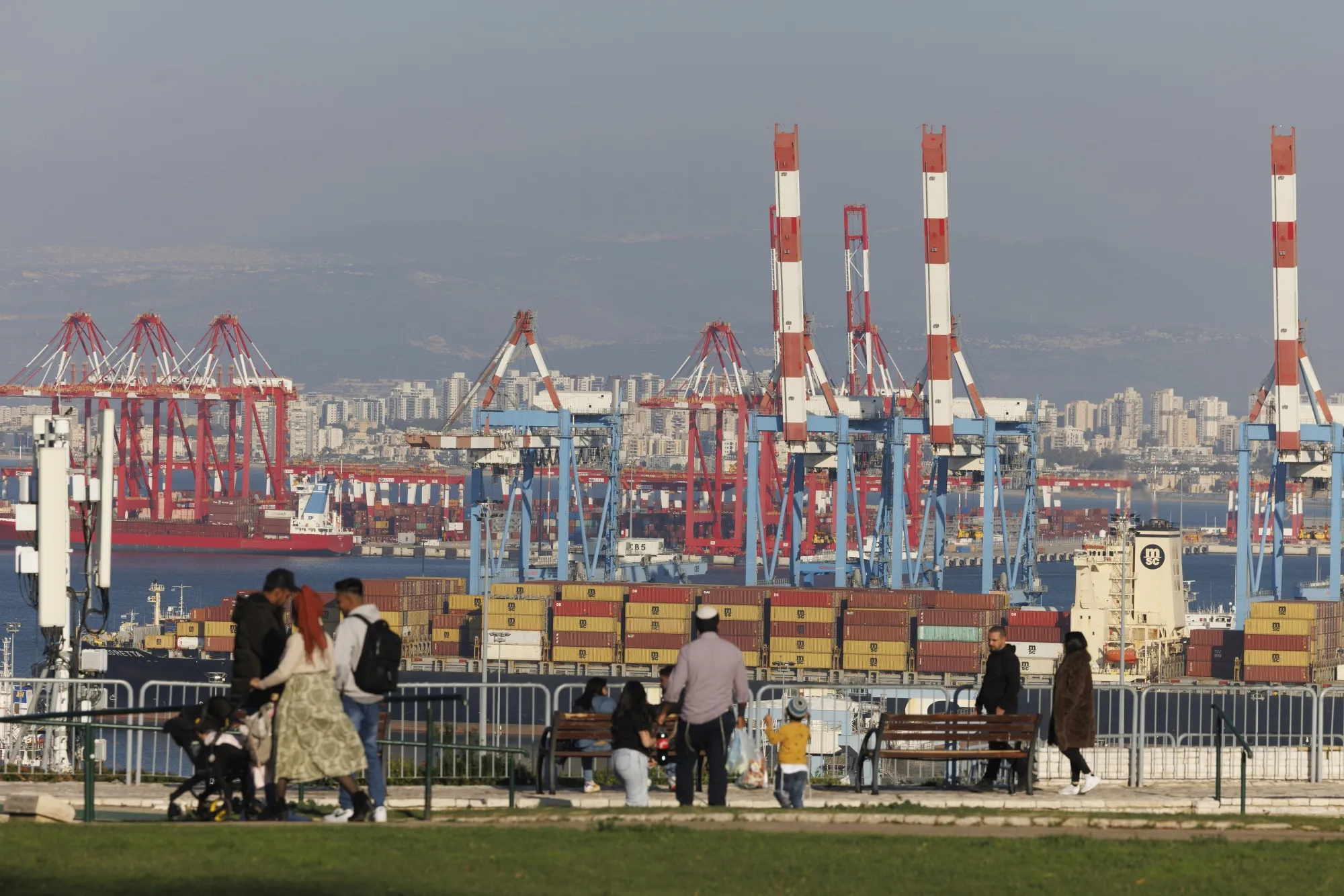 The Haifa port.
