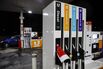 A fuel station with the diesel pump out of order is seen in