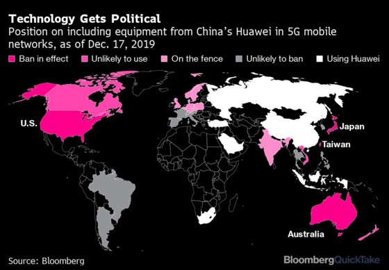 Huawei Poised to Get Go-Ahead for U.K.’s 5G Networks Tuesday